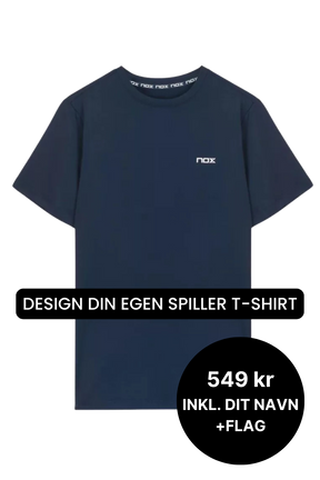 NOX Team T-shirt Navy - Spiller t-shirt med navn