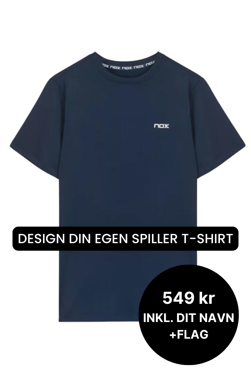 NOX Team T-shirt Navy - Spiller t-shirt med navn