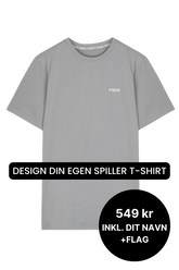 NOX Team T-shirt - Grå - Spiller t-shirt med navn