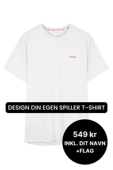 NOX Team T-shirt Hvid - Spiller t-shirt med navn