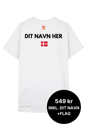 NOX Team T-shirt Hvid - Spiller t-shirt med navn