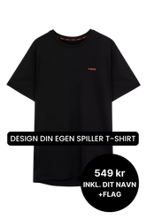 NOX Team T-shirt Sort - Spiller t-shirt med navn