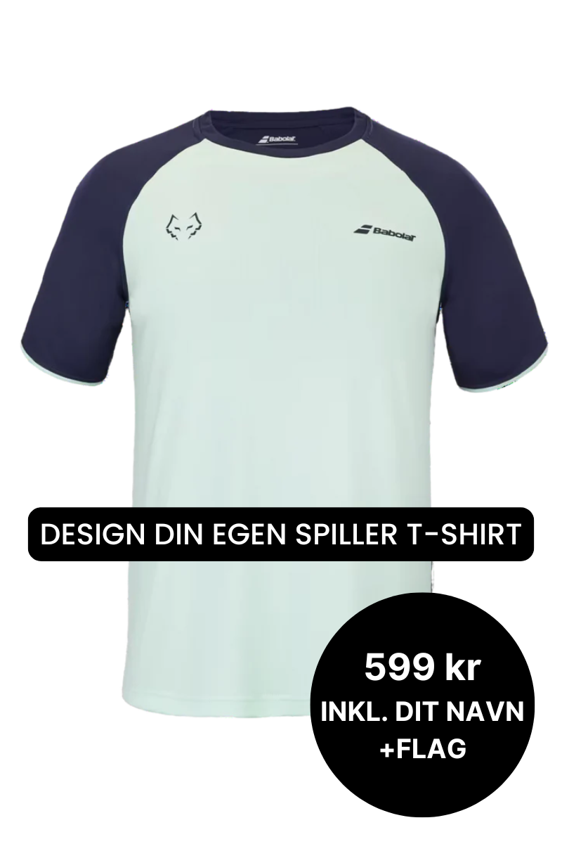 Babolat Crew Neck Tee Juan Lebron Grøn/Blå - Spiller T-shirt