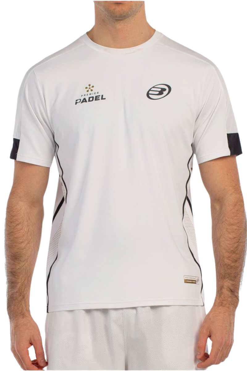 Bullpadel Borni - Officiel Premier Padel T-shirt - Hvid