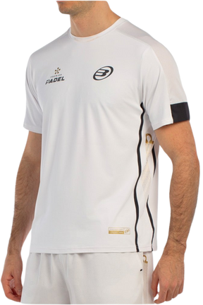 Bullpadel Borni - Officiel Premier Padel T-shirt - Hvid