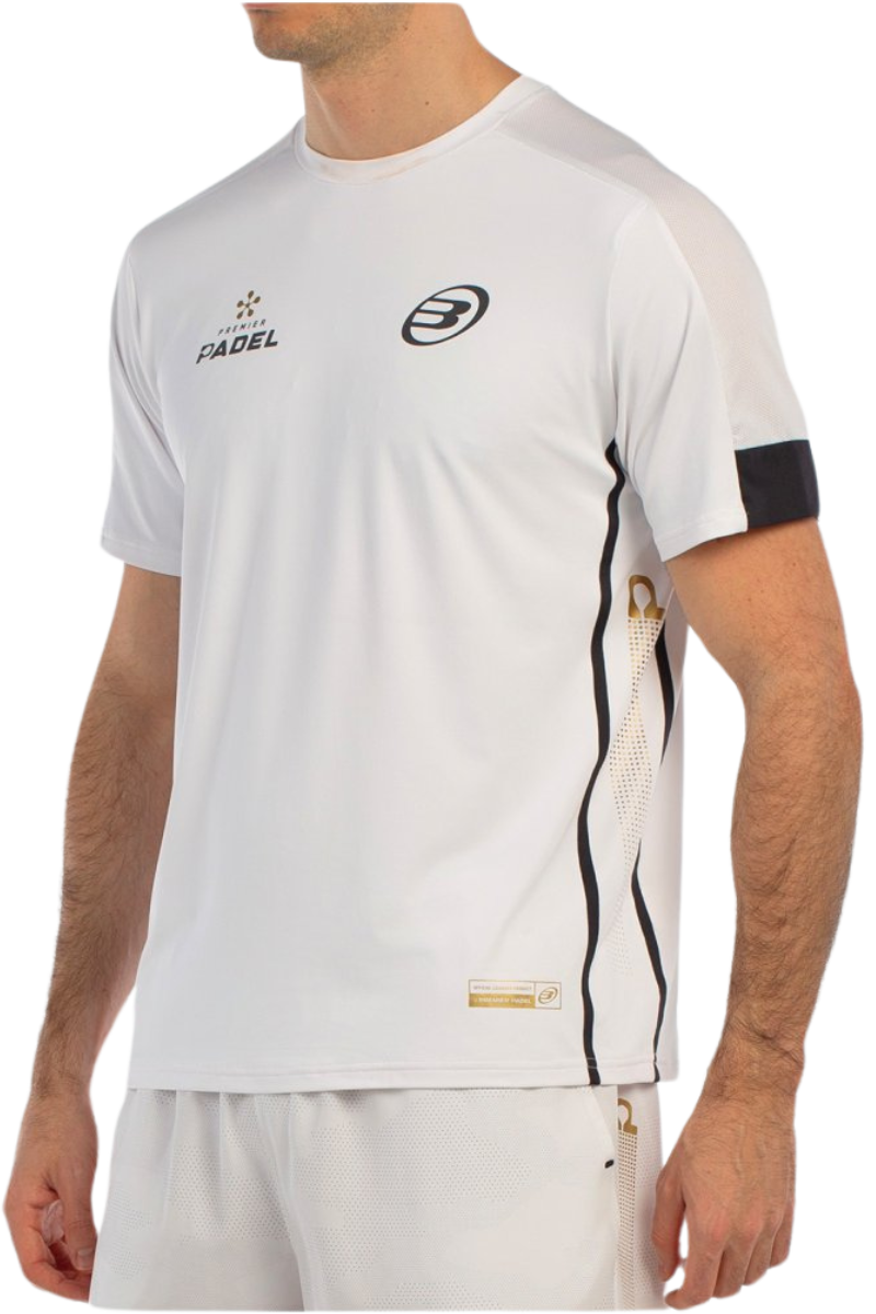 Bullpadel Borni - Officiel Premier Padel T-shirt - Hvid