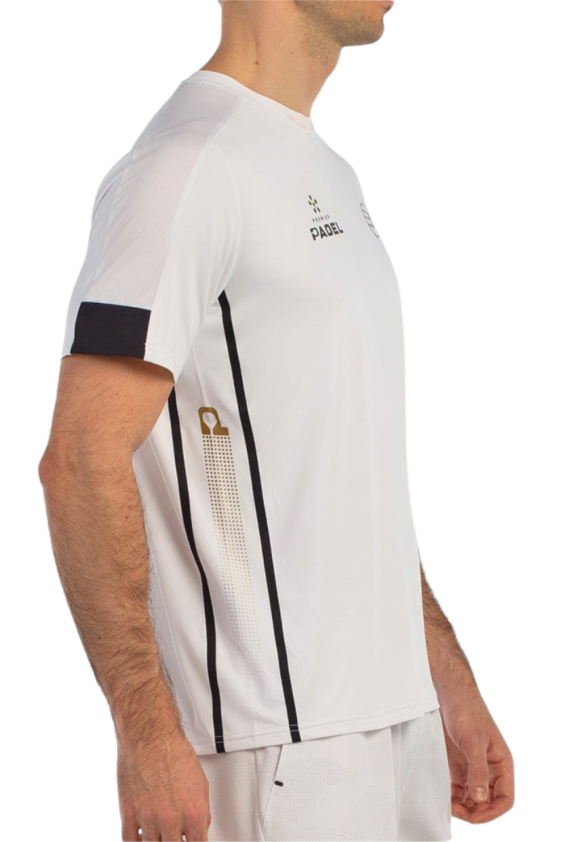 Bullpadel Borni - Officiel Premier Padel T-shirt - Hvid